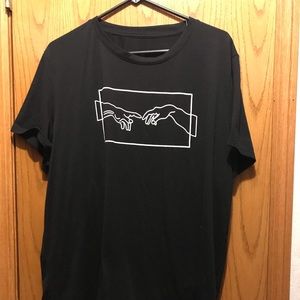 The creation of Adam out line Tshirt